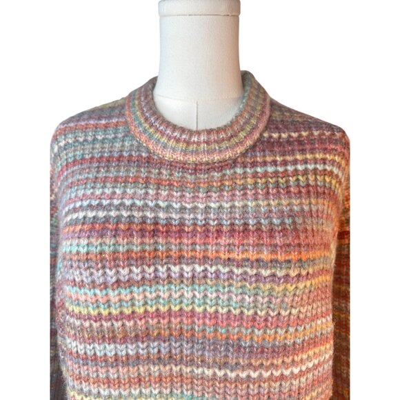 2/$30 ZARA Multicolor Striped Sweater S Acrylic & Nylon - Picture 10 of 13